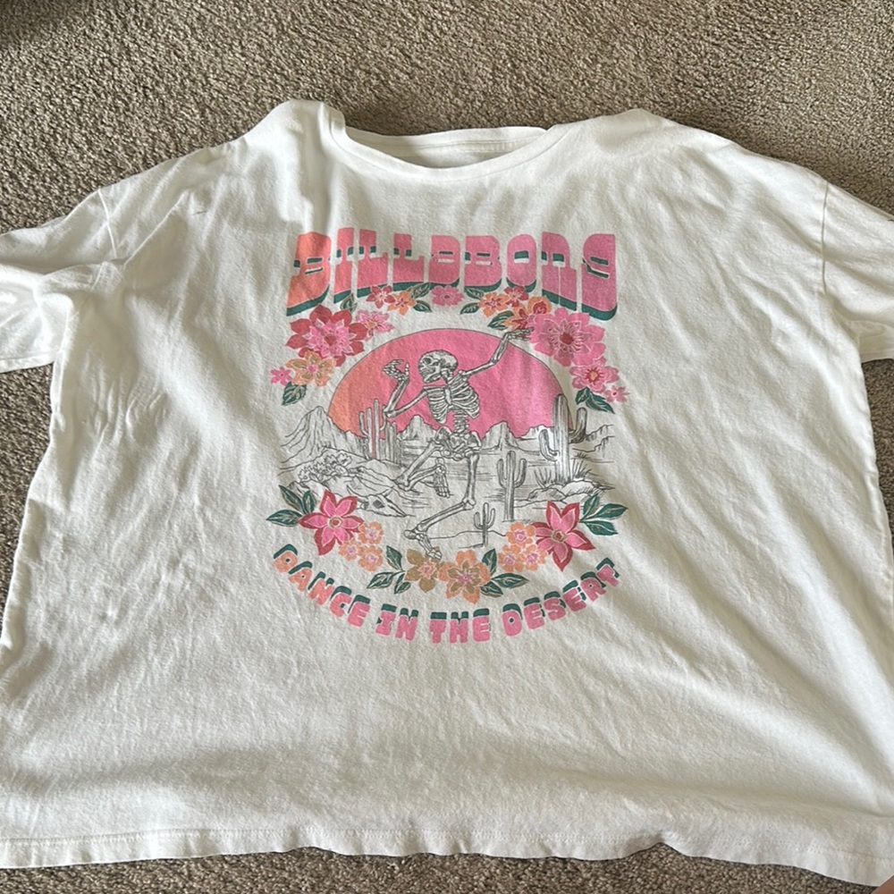 Billabong White Graphic T-Shirt